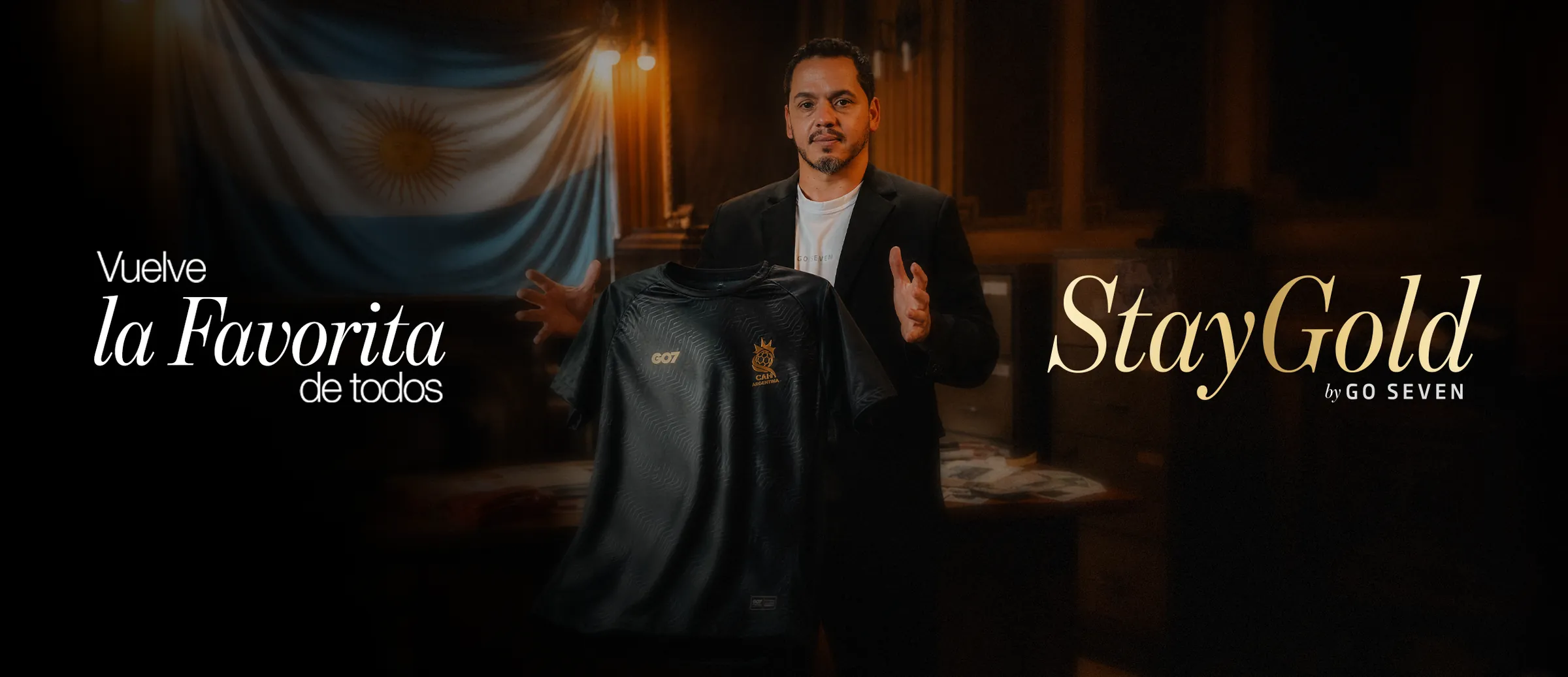 Campaña Stay Gold: la camiseta negra y dorada de la selección argentina, «vuelve la favorita de todos»